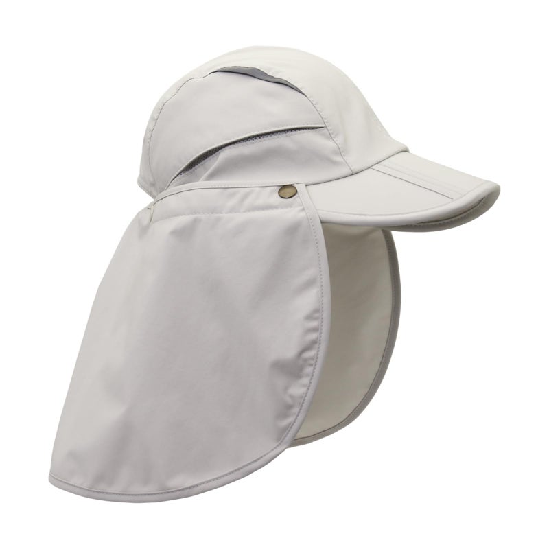 LLmoway Mens Womens Fishing Hat Sun Protection Hat with Neck Flap Breathable Quick Dry Cap Beige - Image 3